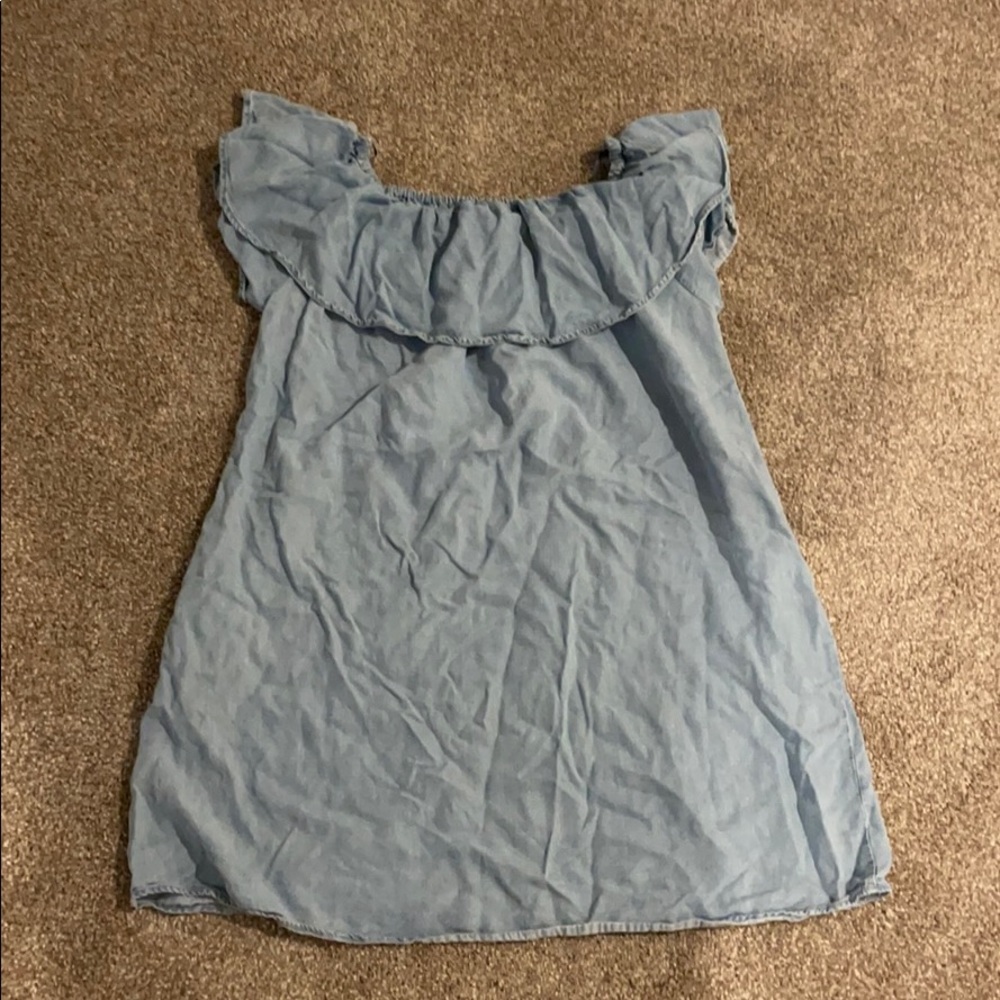 Zara women two way denim dress, M